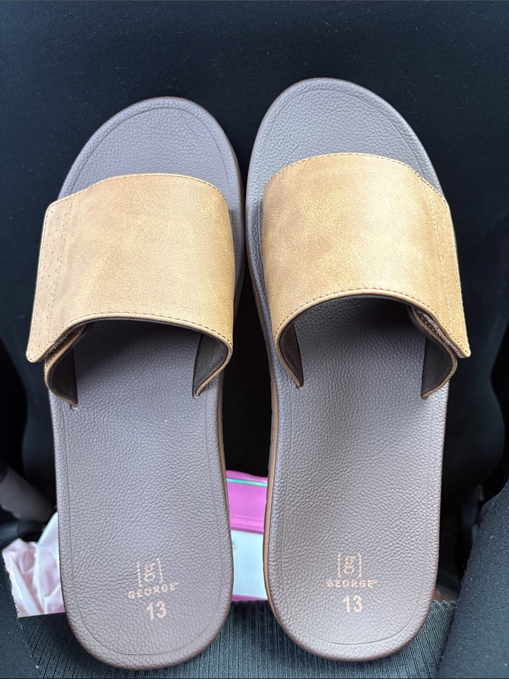 George Brown SINTETICO Slide Sandals Size:13